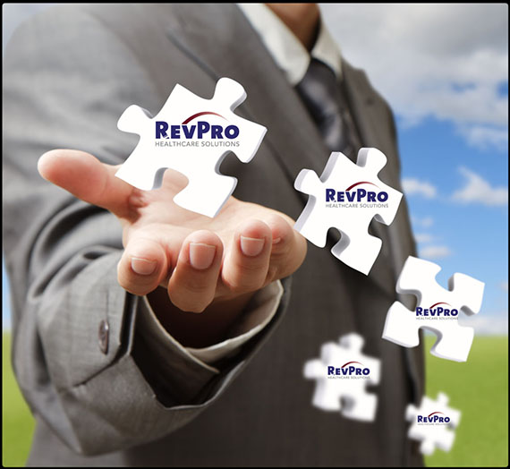 businessman holding out hand with puzzle pieces tumbling out, streamline billing processes